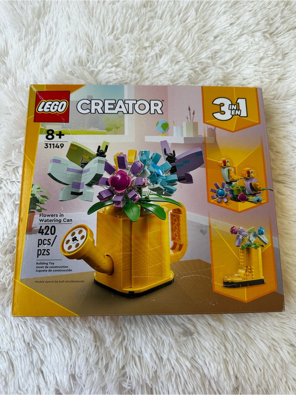 LEGO Creator 3 in 1 Flowers in Watering Can 31149 Building Set New Sealed Box